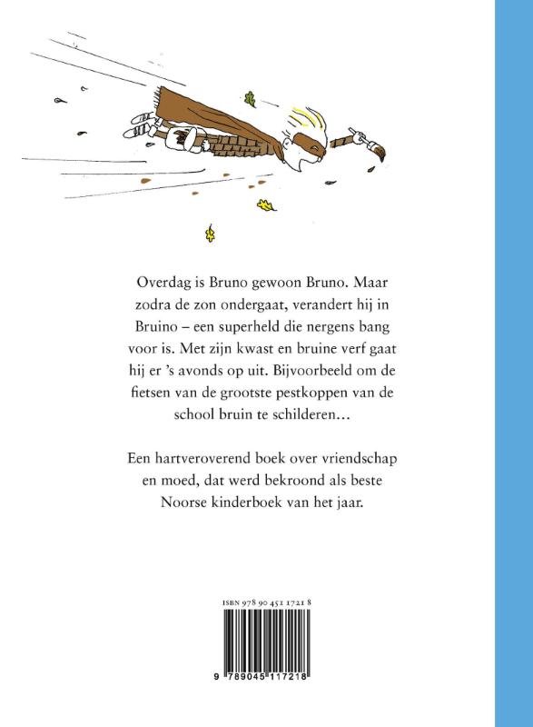 Bruno wordt een superheld achterkant