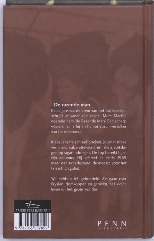 De razende man achterkant