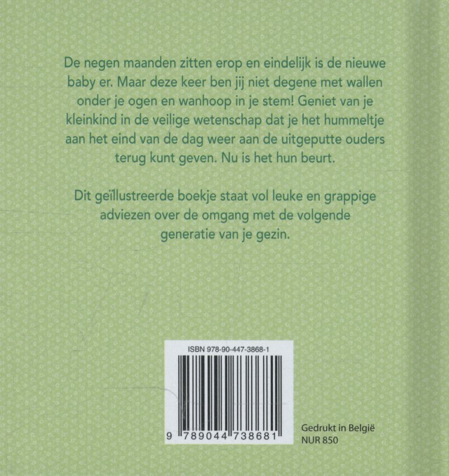 Gefeliciteerd! Jullie zijn oma en opa! achterkant