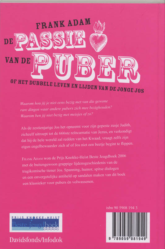 De passie van de puber achterkant