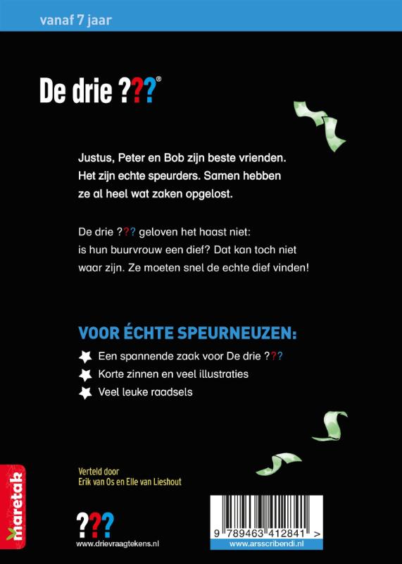 De drie ??? - De jacht op de dief achterkant