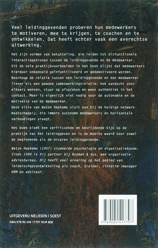 Stoppen met leidinggeven / PM-reeks achterkant