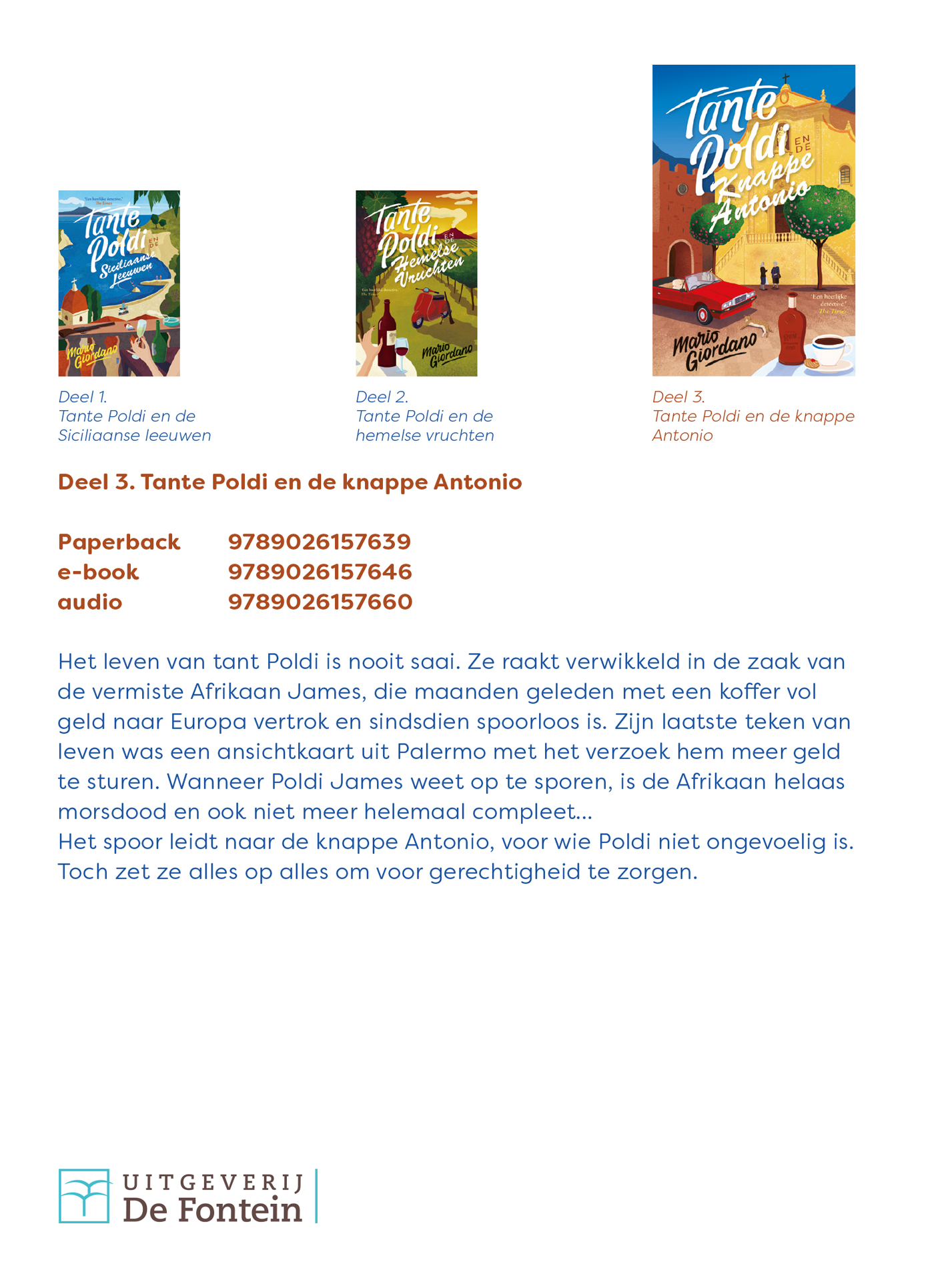 Tante Poldi en de knappe Antonio / Tante Poldi / 3 achterkant