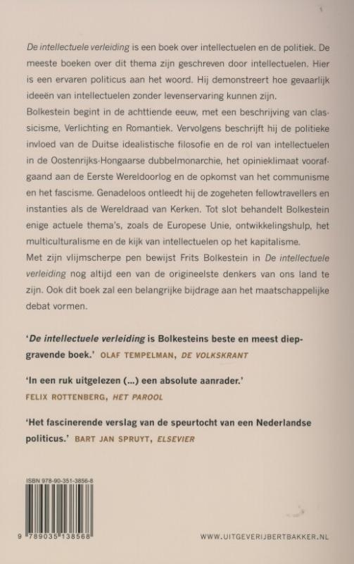 De Intellectuele Verleiding achterkant