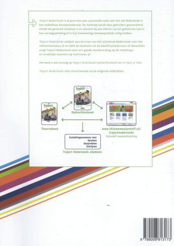 Traject Nederlands 3F mbo-breed Opdrachtenboek achterkant
