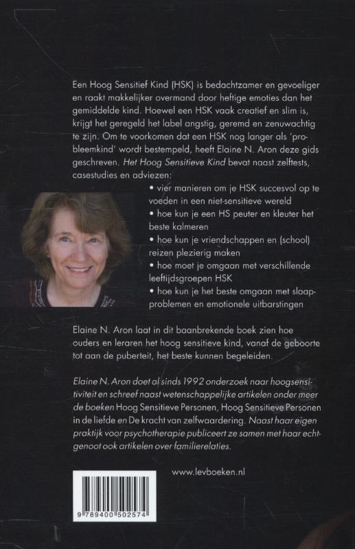 Het hoog sensitieve kind achterkant