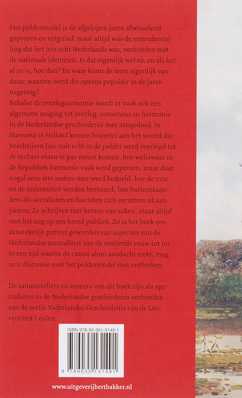 Harmonie in Holland ? achterkant