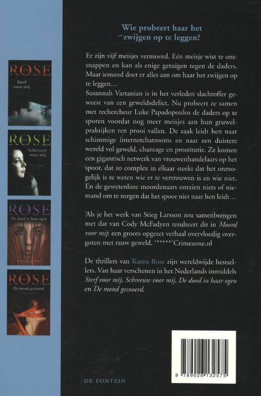 Moord voor mij achterkant