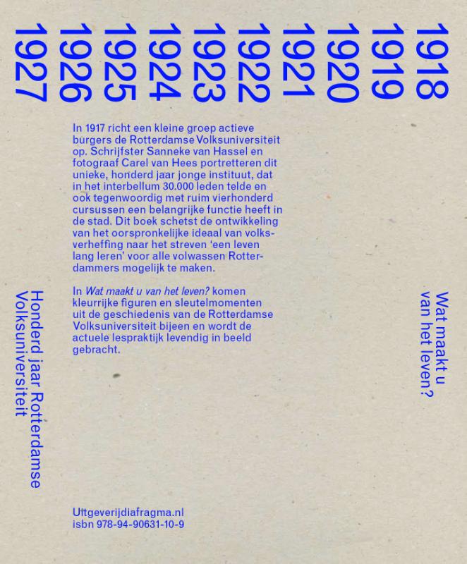 Wat maakt u van het leven? achterkant