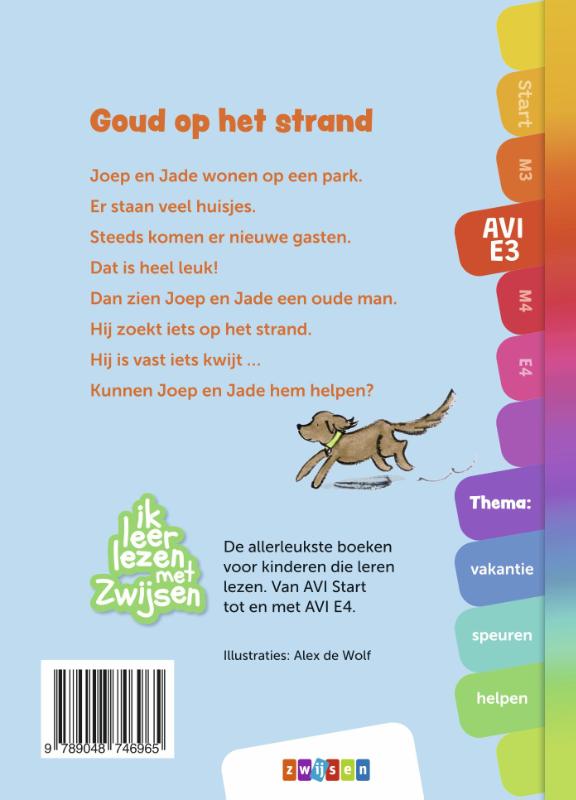 Goud op het strand / Ik leer lezen met Zwijsen achterkant