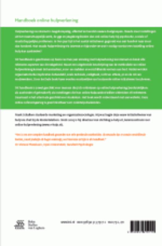 Handboek online hulpverlening achterkant