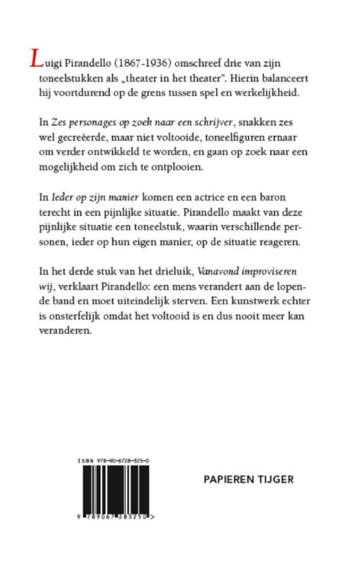 Dramatisch drieluik achterkant