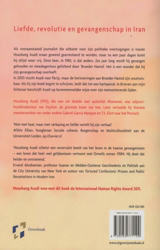 Brieven Aan Mijn Folteraar achterkant