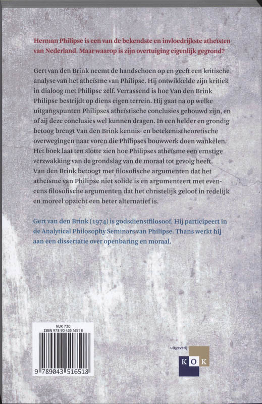Er Is Geen God En Philipse Is Zijn Profeet achterkant