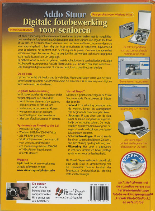 Digitale fotobewerking voor senioren achterkant