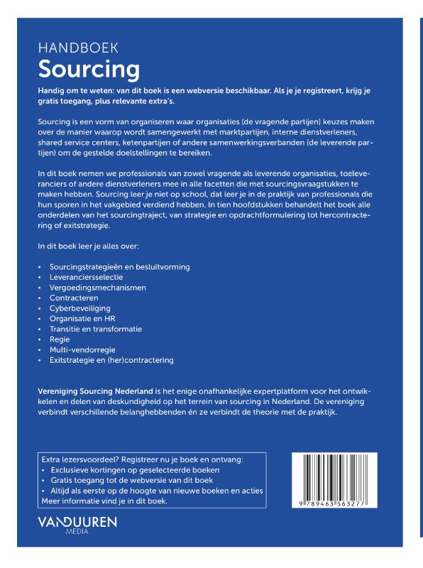 Handboek Sourcing / Handboek achterkant