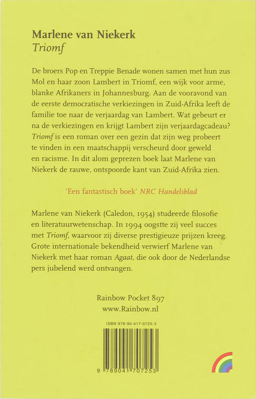 Triomf / Rainbow pocketboeken / 897 achterkant