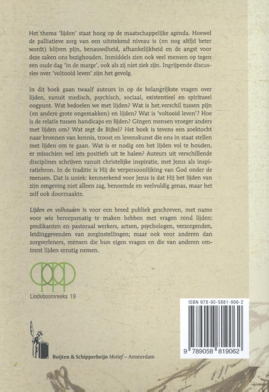 Lijden en volhouden / Lindeboomreeks achterkant