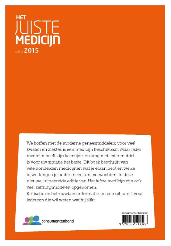 Het juiste medicijn 2015 achterkant