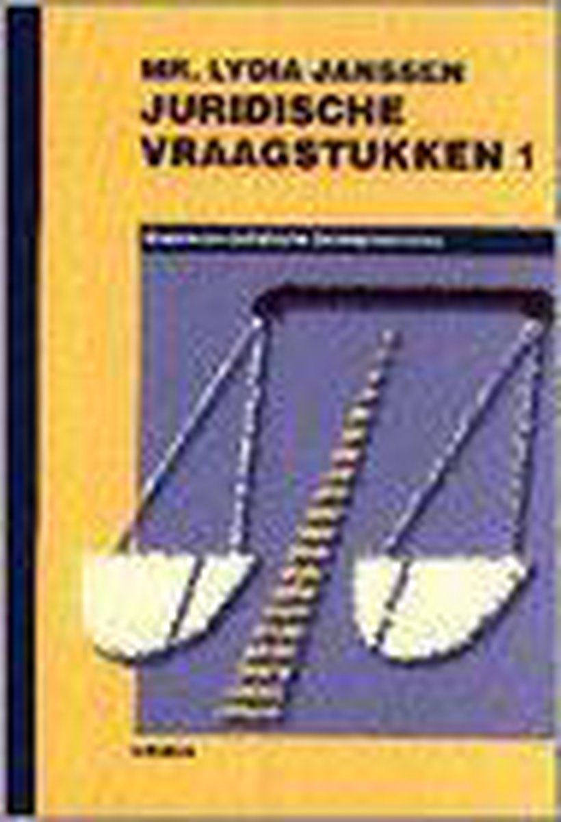 JURIDISCHE VRAAGSTUKKEN 1 DR 1