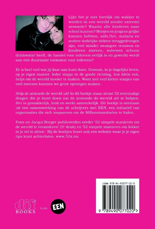 52 simpele manieren om armoede de wereld uit te helpen achterkant