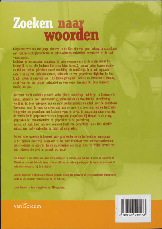 Zoeken naar woorden achterkant