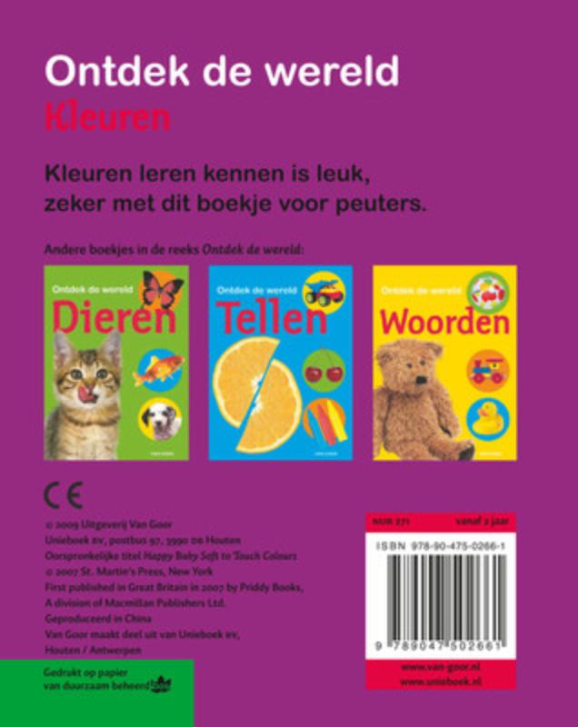 Ontdek de wereld - Kleuren achterkant