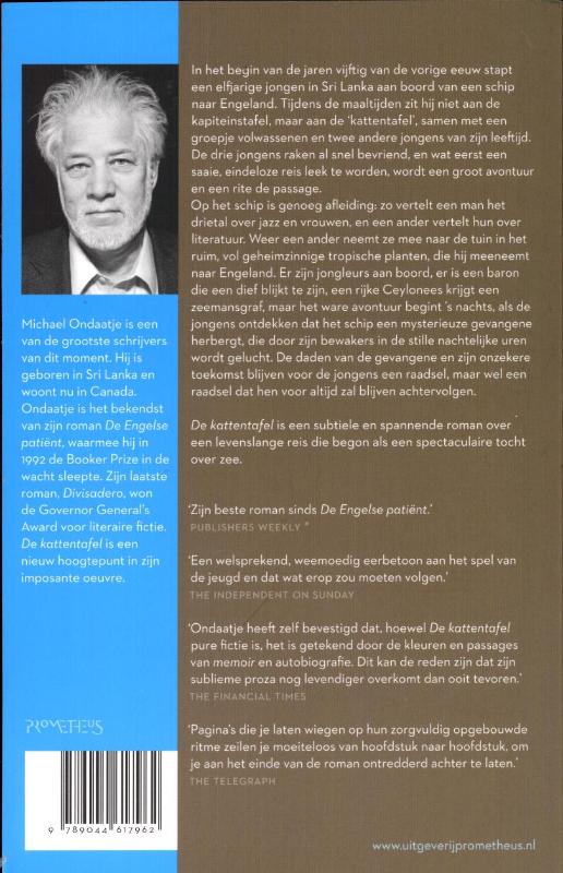 Kattentafel achterkant