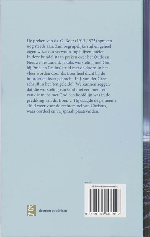 Worstelen met God achterkant