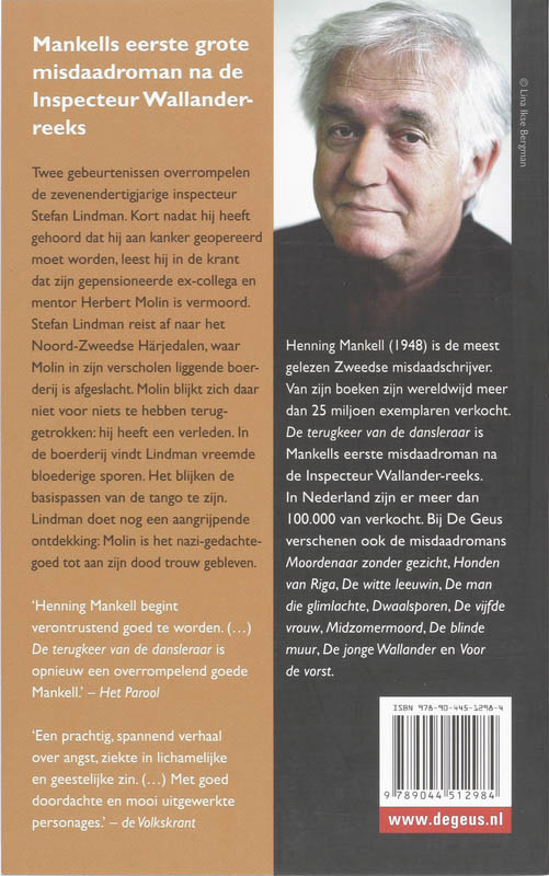 De terugkeer van de dansleraar achterkant