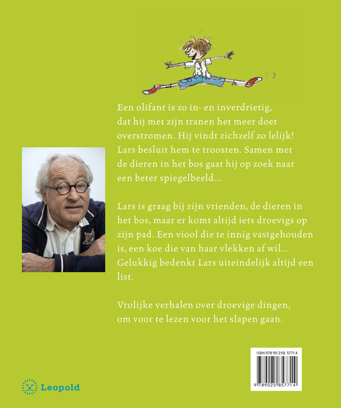 De gelukkige olifant achterkant