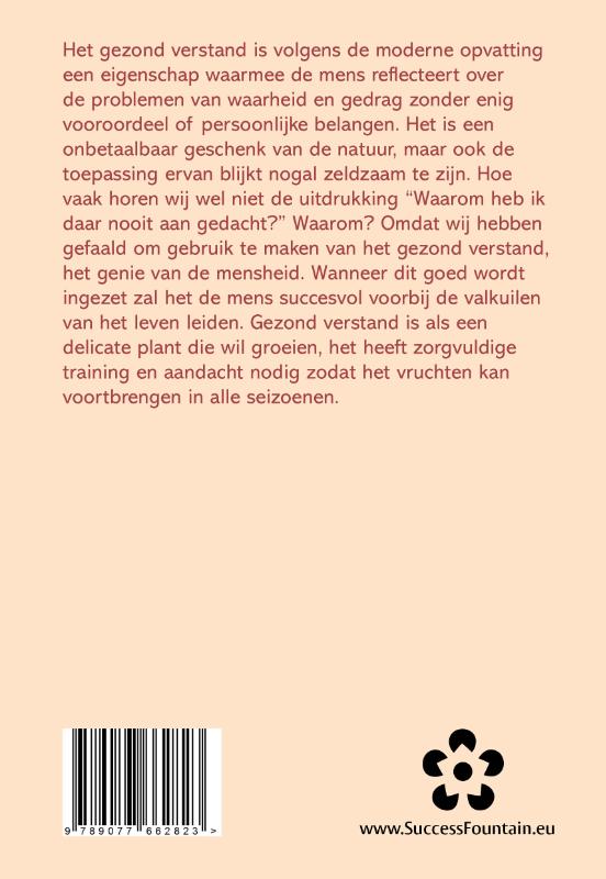 Inspiration Classic 34 - Gezond verstand: Hoe je het kan gebruiken achterkant