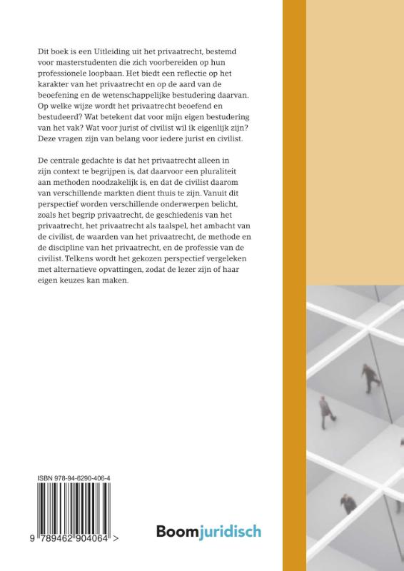 Privaatrecht in context / Boom Juridische studieboeken achterkant