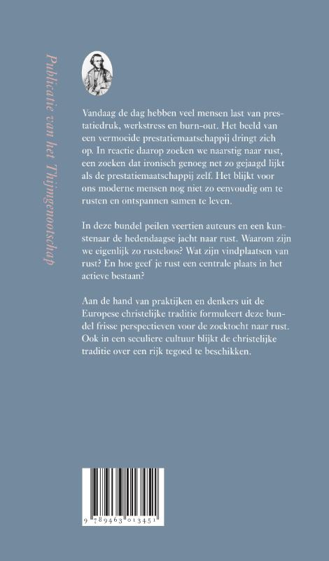 De jacht naar rust achterkant