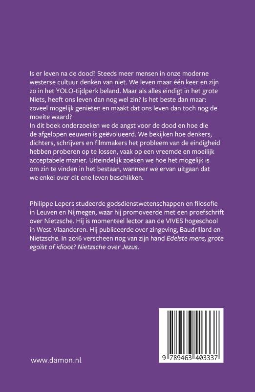 Leve de dood? achterkant