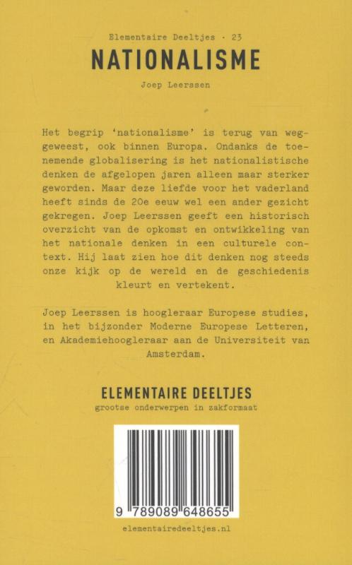 Nationalisme / Elementaire Deeltjes / 23 achterkant