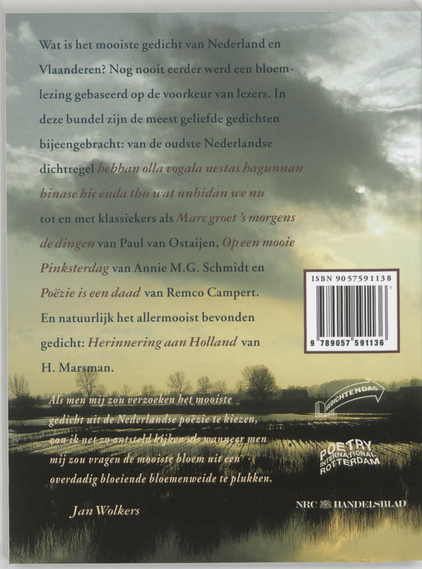 Mooiste Gedicht achterkant