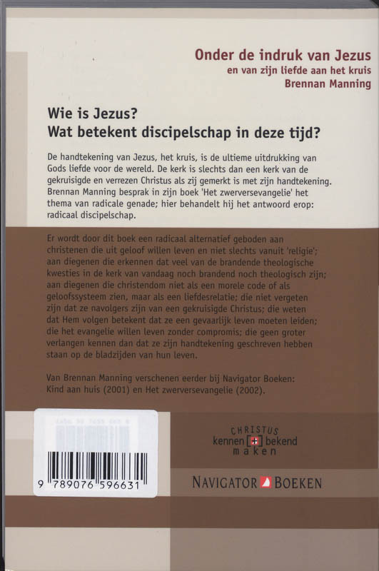Christus kennen en bekendmaken  -   Onder de indruk van Jezus achterkant