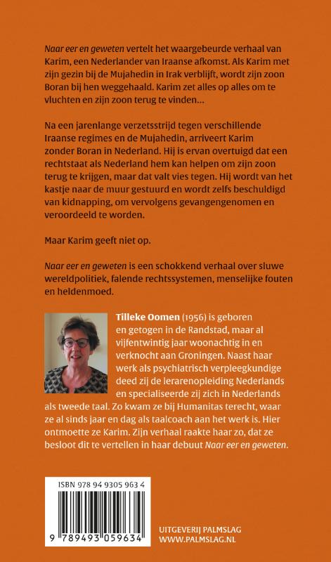 Naar eer en geweten achterkant