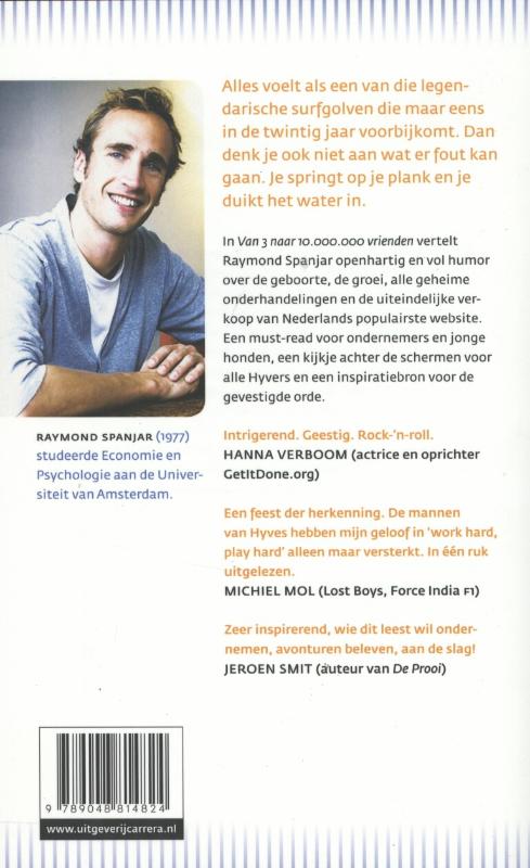 Van 3 naar 10.000.000 vrienden achterkant