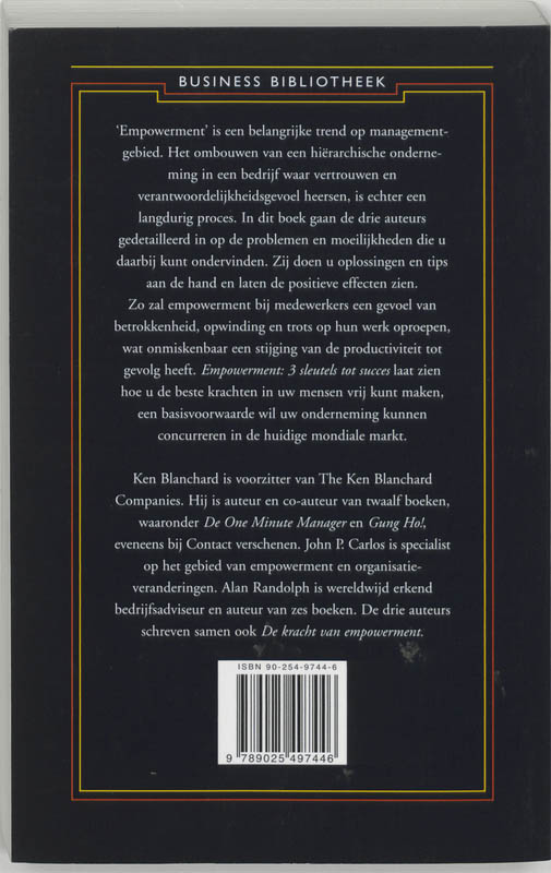 Empowerment / Business bibliotheek achterkant