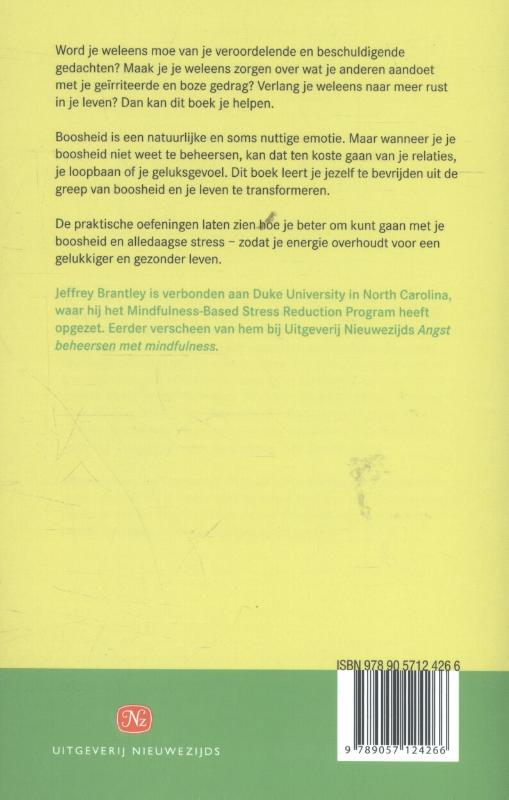 Boosheid beheersen met mindfulness achterkant