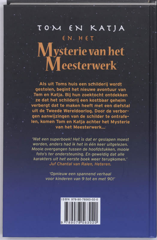 Tom en Katja en het Mysterie van het Meesterwerk achterkant