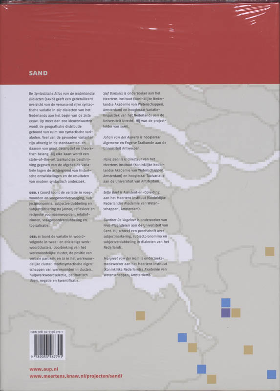 Syntactische Atlas Van De Nederlandse Dialecten / II achterkant
