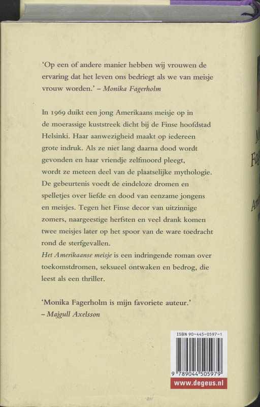 Amerikaans meisje achterkant