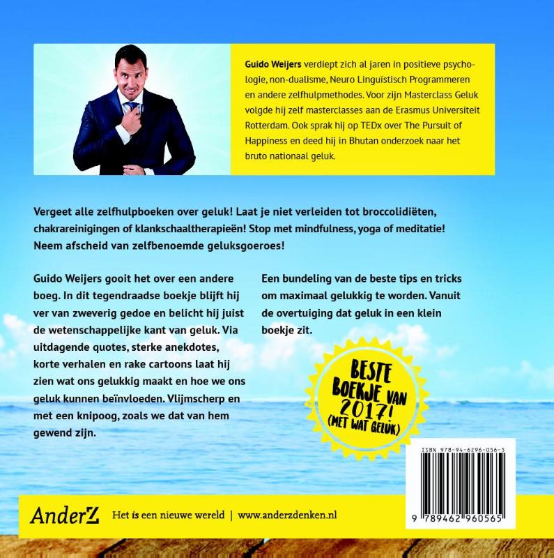 Boekje waar je blij van wordt achterkant