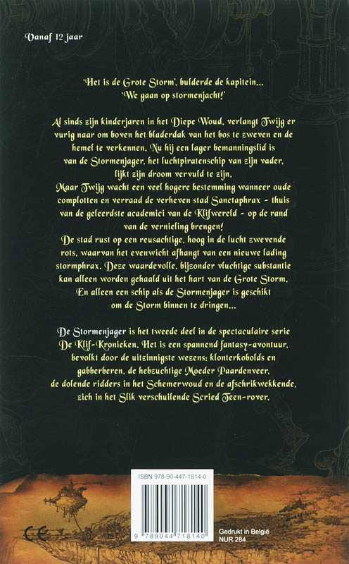 De stormenjager / De Klif-Kronieken / 2 achterkant