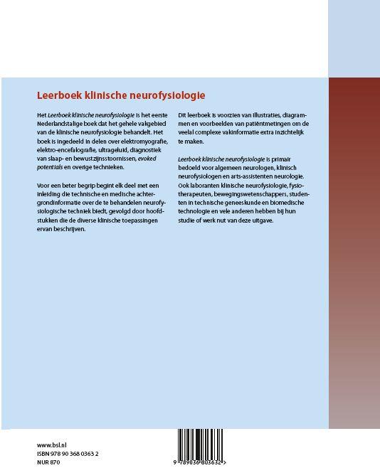 Leerboek klinische neurofysiologie achterkant
