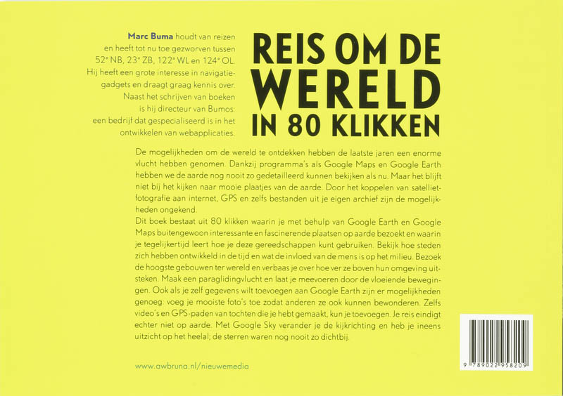 Reis om de wereld in 80 klikken achterkant