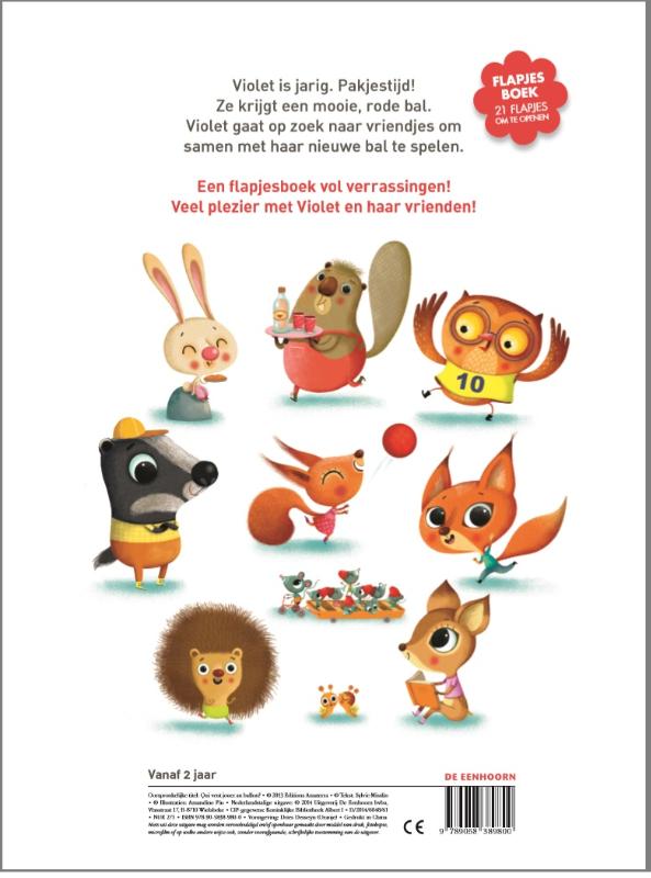 Wie wil met de bal spelen? achterkant